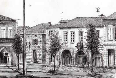 Sauveterre Stad Frankrijk, 2010 door Vincent Alexander Booth